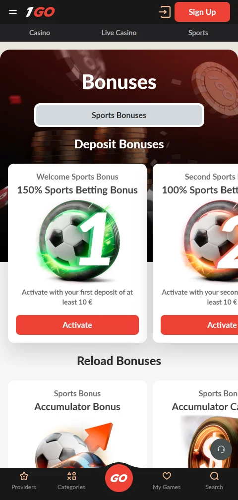 Caja de 1Go Casino con Webpay, Mach, Khipu y criptomonedas en pesos