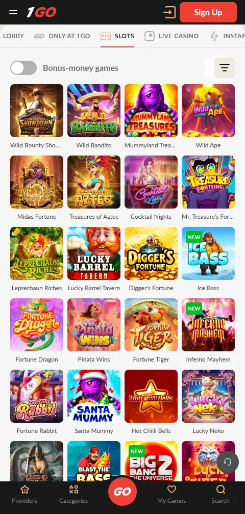 Licencia de Curazao y datos de seguridad de 1Go Casino