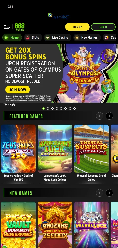 888 Casino en el celular con buscador de juegos y acceso desde el navegador