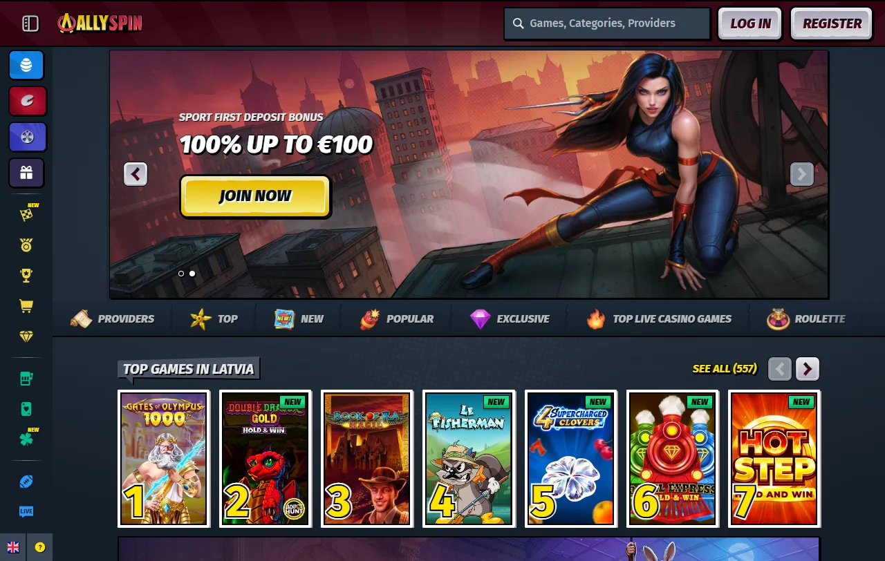 Allyspin Casino en Chile: visión general de la plataforma y su oferta