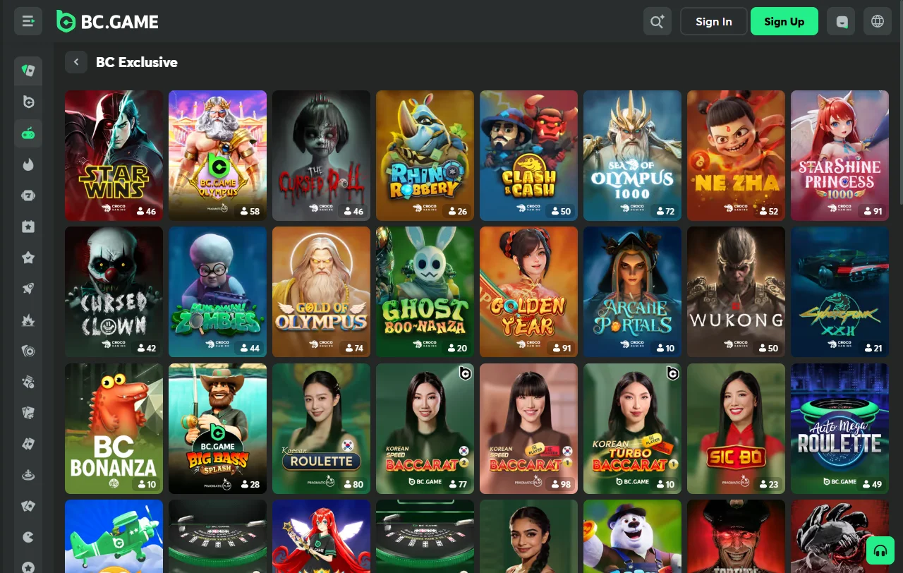 Paquete de bienvenida de BC Game Casino en cuatro depósitos con rollover 45x