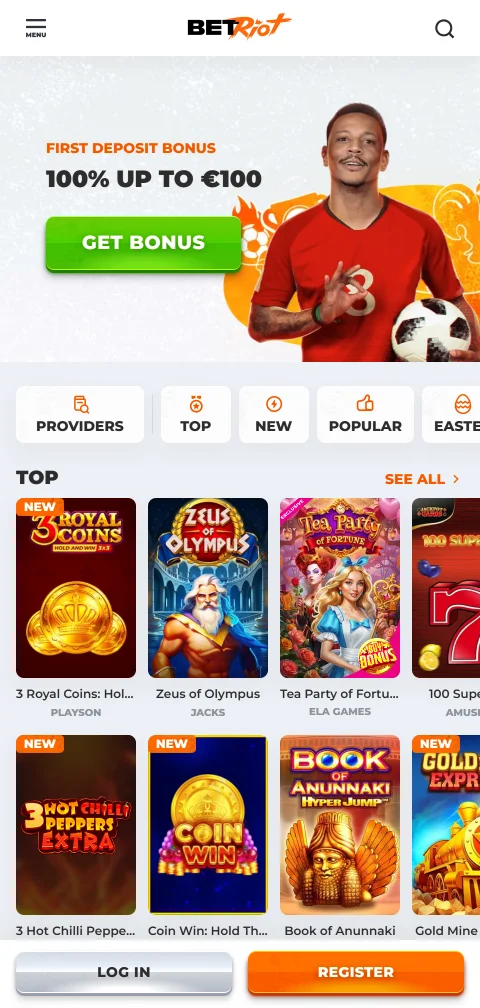 Cajero de BetRiot Casino en móvil con Khipu, Mach y WebPay