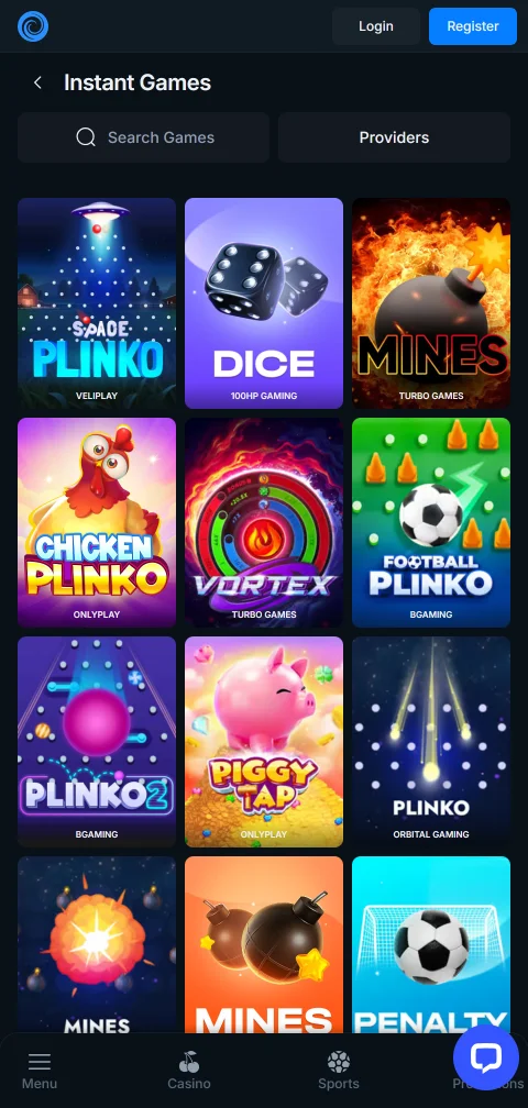 Cajero de Casongo Casino con Webpay y Mach para depósitos en pesos chilenos
