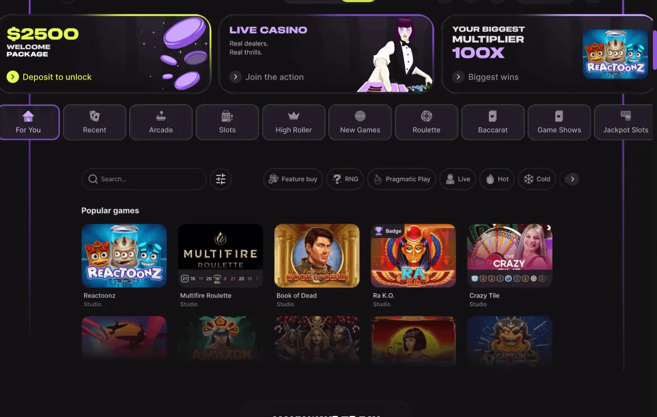 Portada de Cloudbet con su oferta de casino cripto y apuestas deportivas