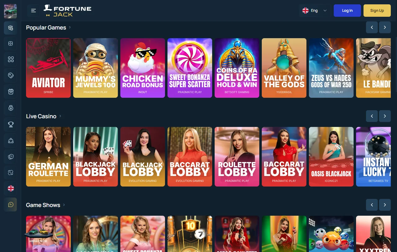 Misiones del bono de bienvenida de FortuneJack con free spins por depósito