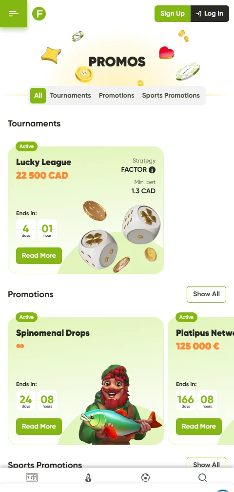 Cajero de Fresh Casino con WebPay, MACH y criptomonedas para depósitos