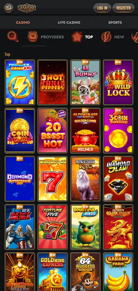 Métodos de pago de Gransino Casino con tarjetas, billeteras y criptomonedas