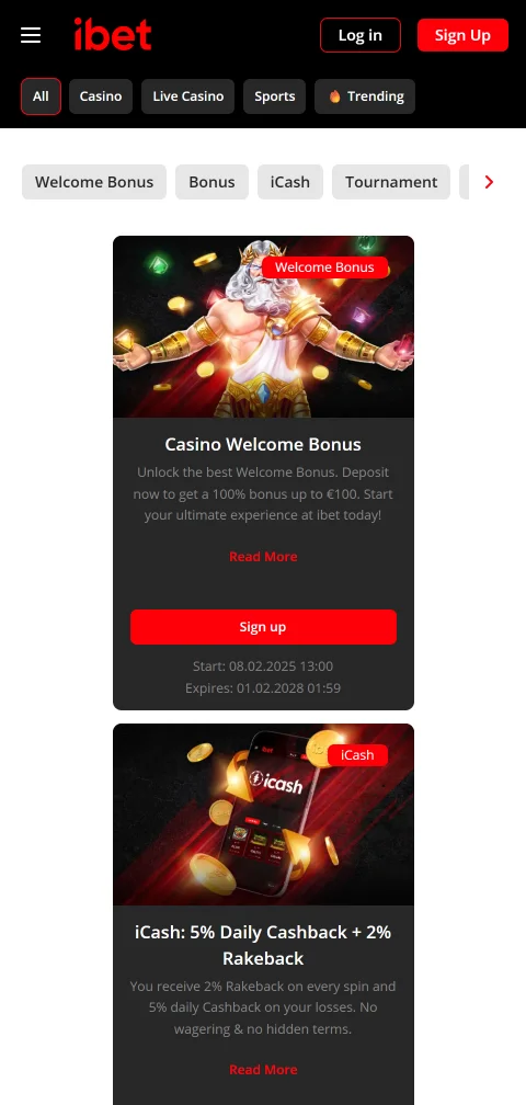 Licencia MGA de Ibet Casino y herramientas de límites de depósito en el perfil