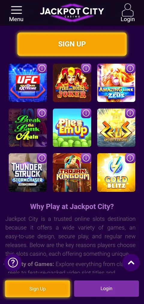 Cajero móvil de Jackpot City con WebPay Card, Redcompra y criptomonedas