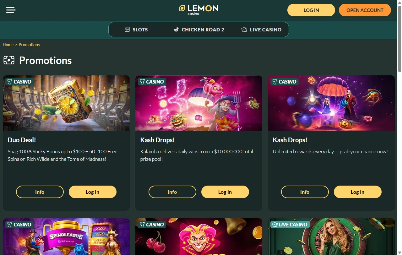Bono non-sticky de Lemon Casino con sus condiciones de wagering
