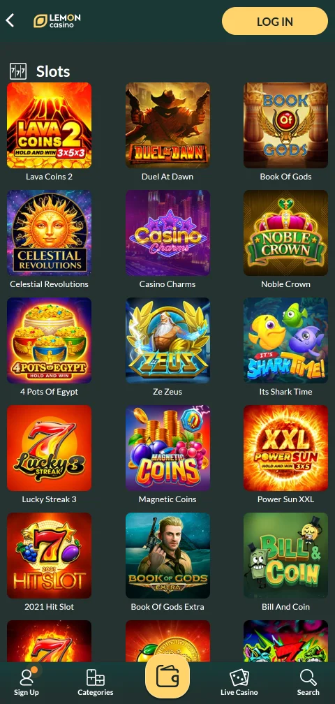 Cajero móvil de Lemon Casino con Skrill, tarjetas y criptomonedas
