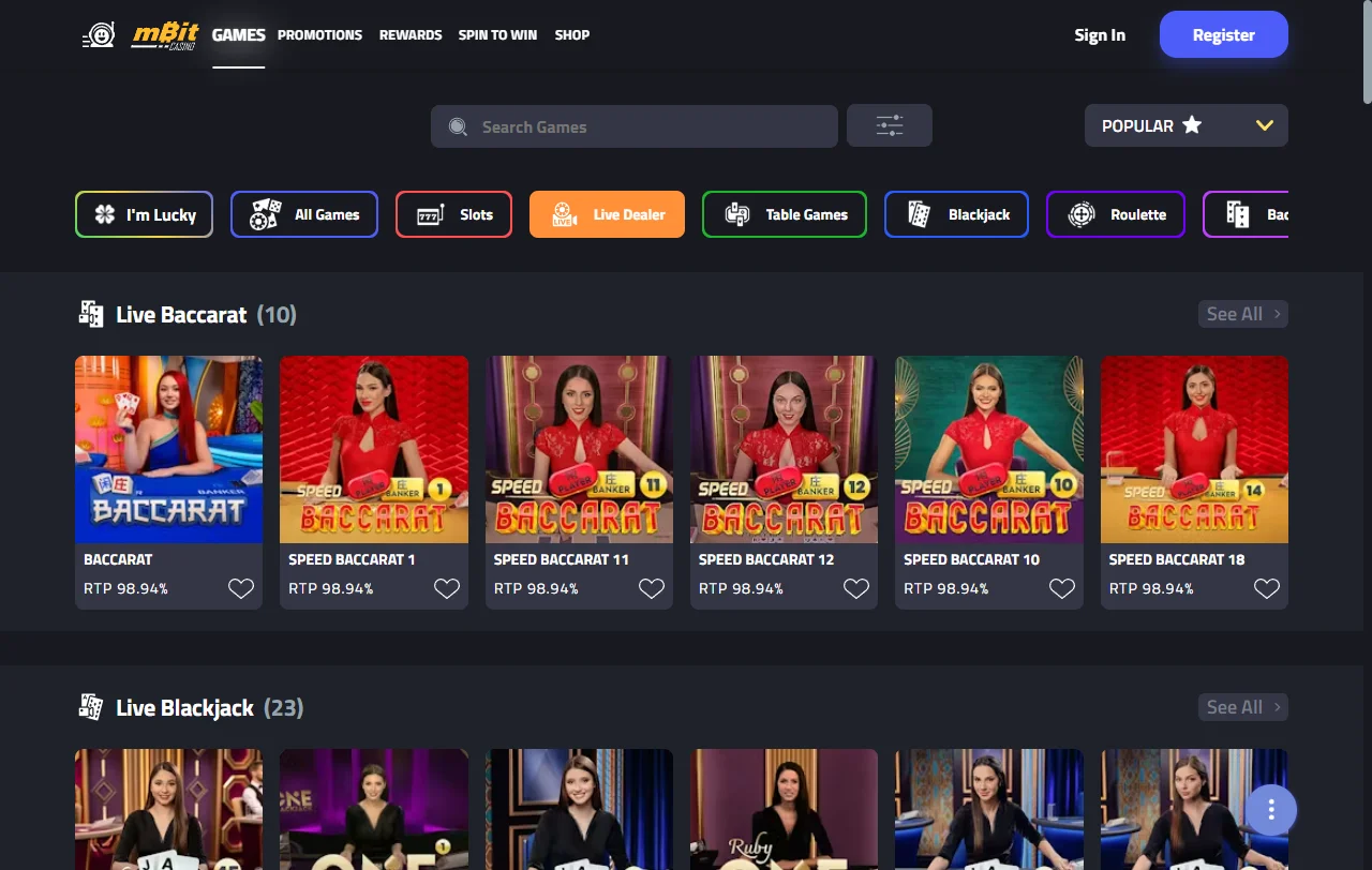 MBit Casino visto desde Chile: casino cripto con licencia de Curazao desde 2014