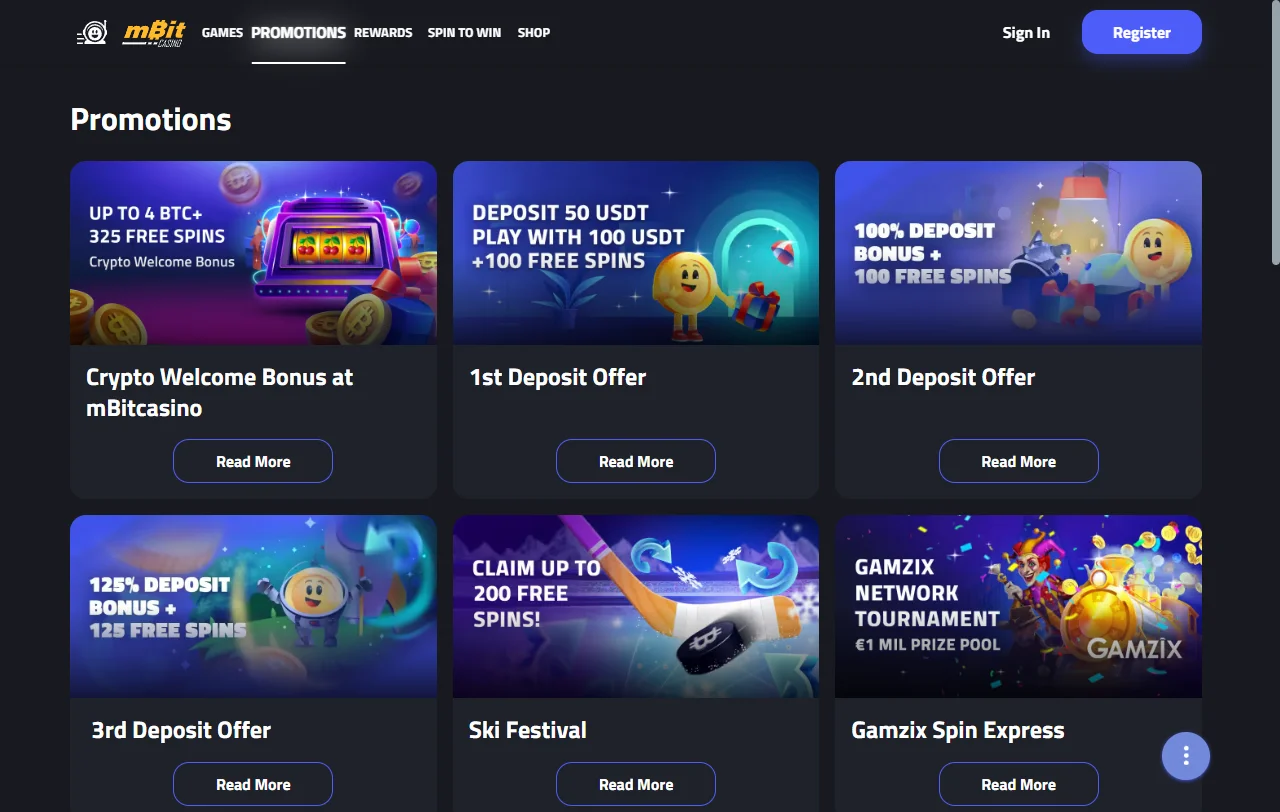 Bono de bienvenida de MBit Casino hasta 4 BTC y 325 free spins