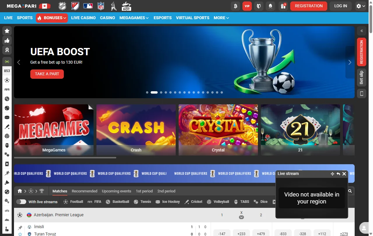 Megapari Casino para jugadores de Chile, operado desde 2019 por Vdsoft & Script Development