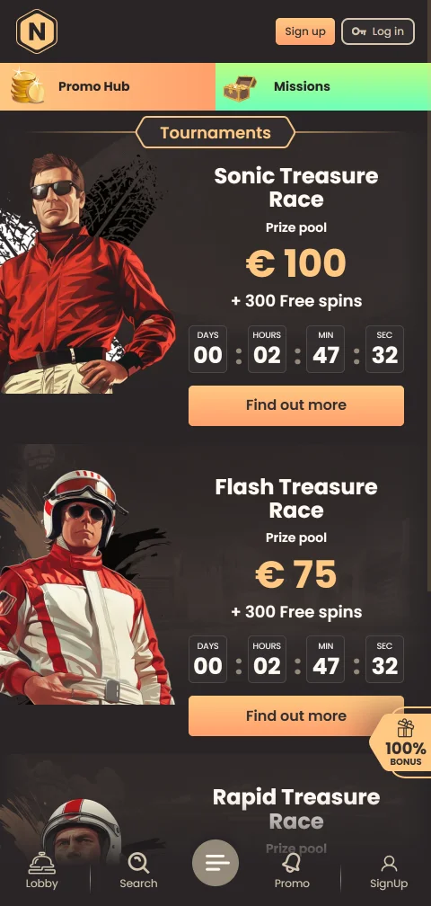 Versión web de National Casino adaptada al celular en Android y iPhone