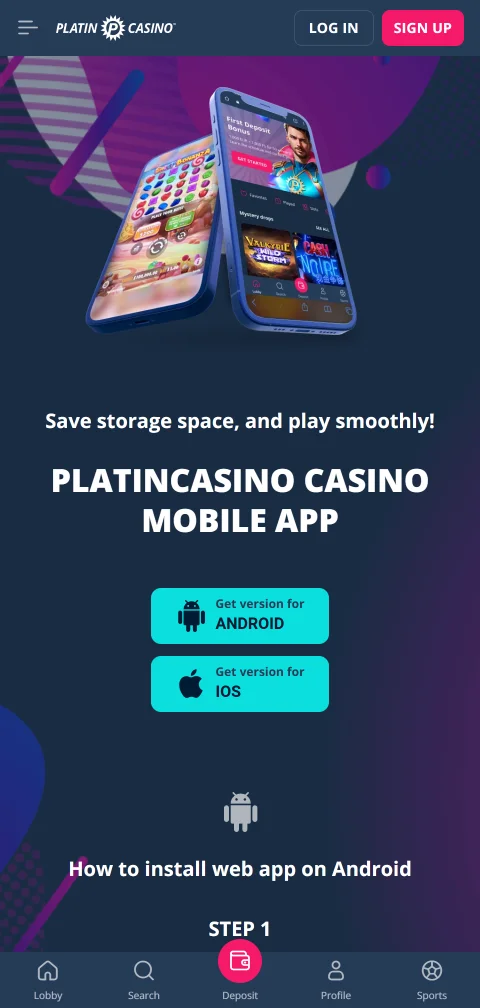 Caja de pagos de Platin Casino con tarjetas, billeteras y criptomonedas