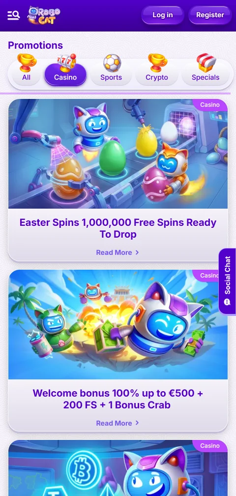 Métodos de pago de RoboCat Casino para depósitos y retiros en pesos chilenos