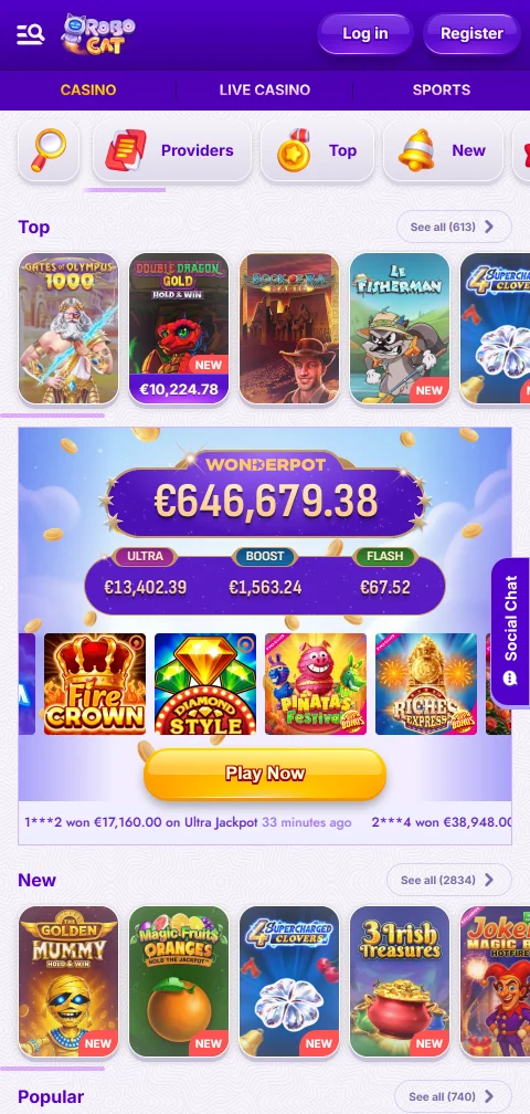 Seguridad y licencia de Anjouan de RoboCat Casino con cifrado SSL/TLS