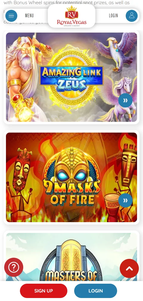 Métodos de pago de Royal Vegas Casino en pesos chilenos con Webpay y monederos