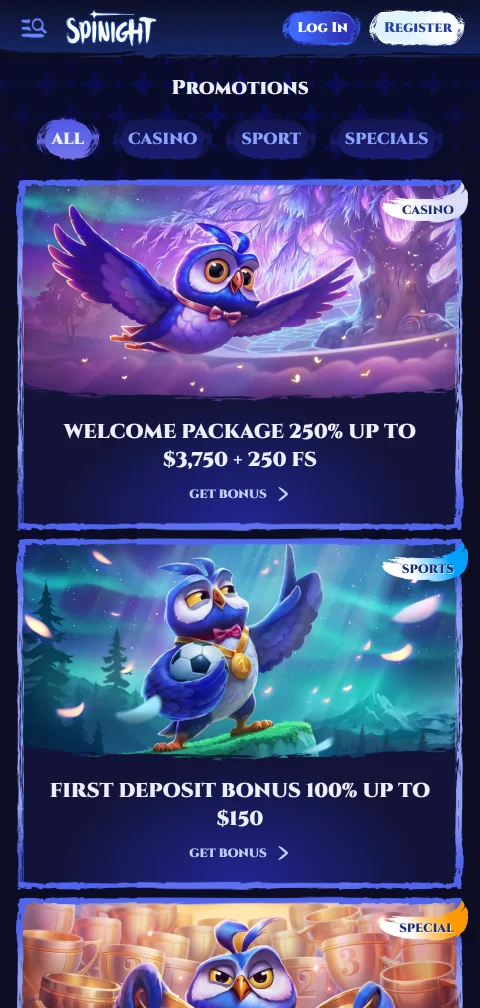 Información de licencia de Anjouan y cifrado SSL de Spinight Casino en móvil