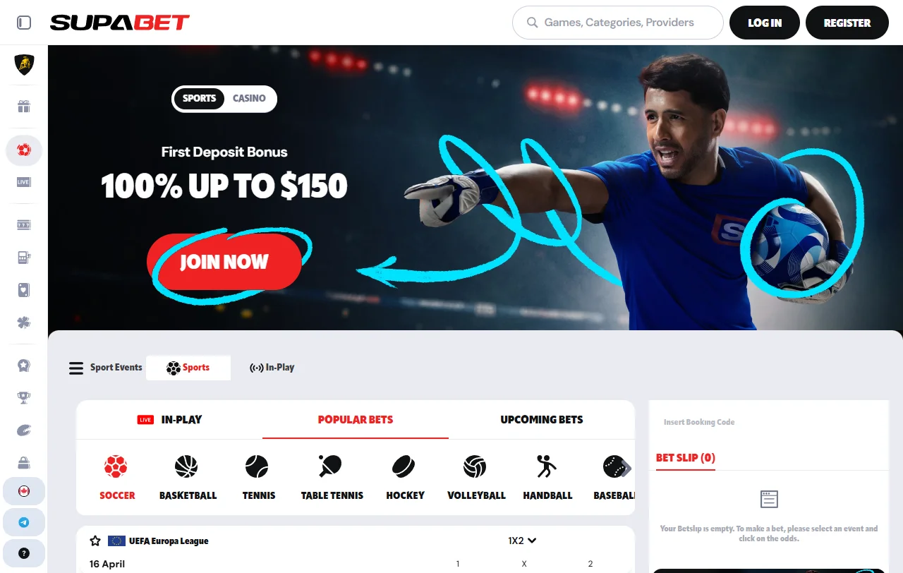 Catálogo de Supabet Casino con tragamonedas de Spinomenal, Play