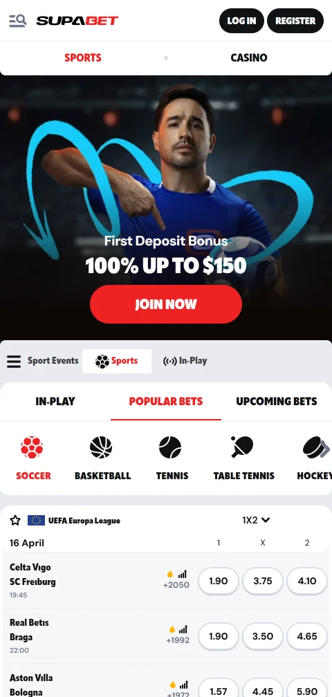 Depósito con Webpay en Supabet Casino desde CLP 3.000 en pesos chilenos