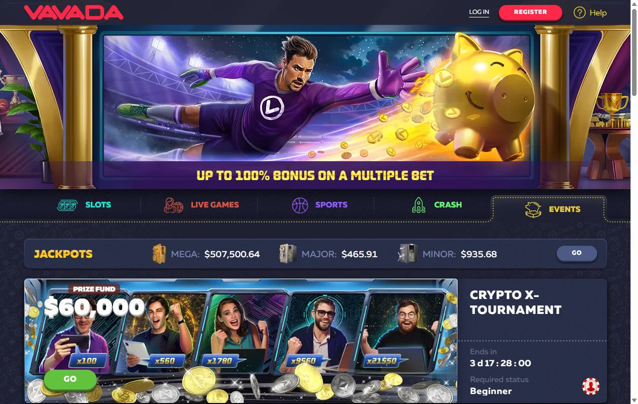 Slots y mesas de live casino de Evolution y Pragmatic Play en Vavada Casino