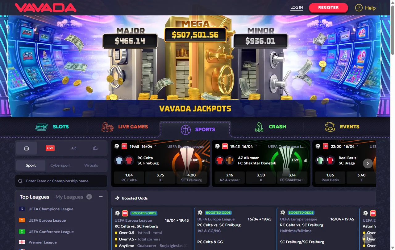 Bono de bienvenida de Vavada Casino con free spins y cashback mensual