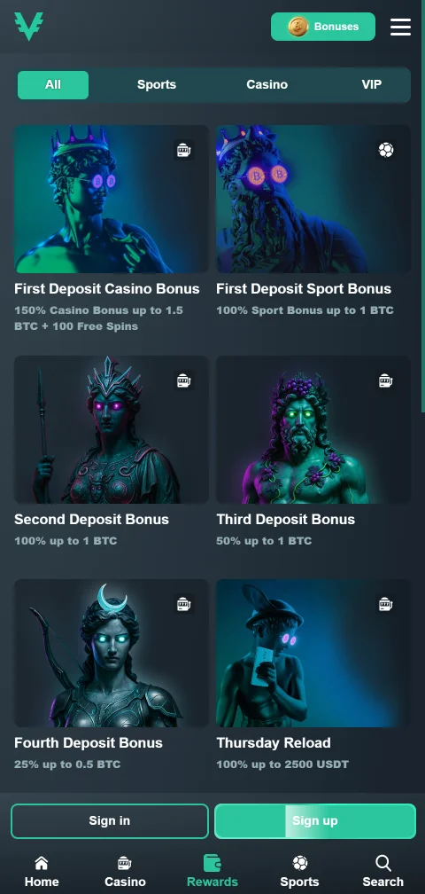 Cajero cripto de Vave Casino con depósitos en USDT y Bitcoin