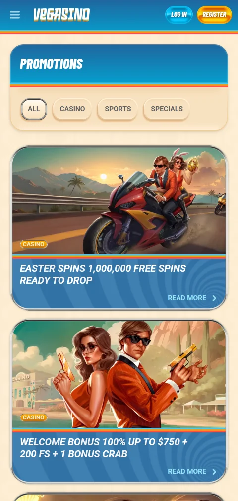 Juego responsable y autoexclusión de Vegasino Casino desde el celular