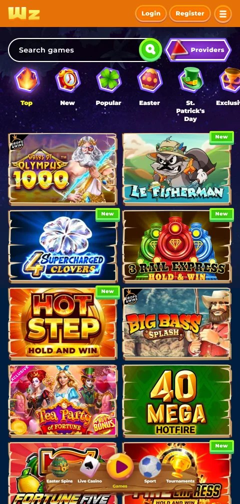 Información de seguridad y juego responsable de Wazamba Casino en el celular