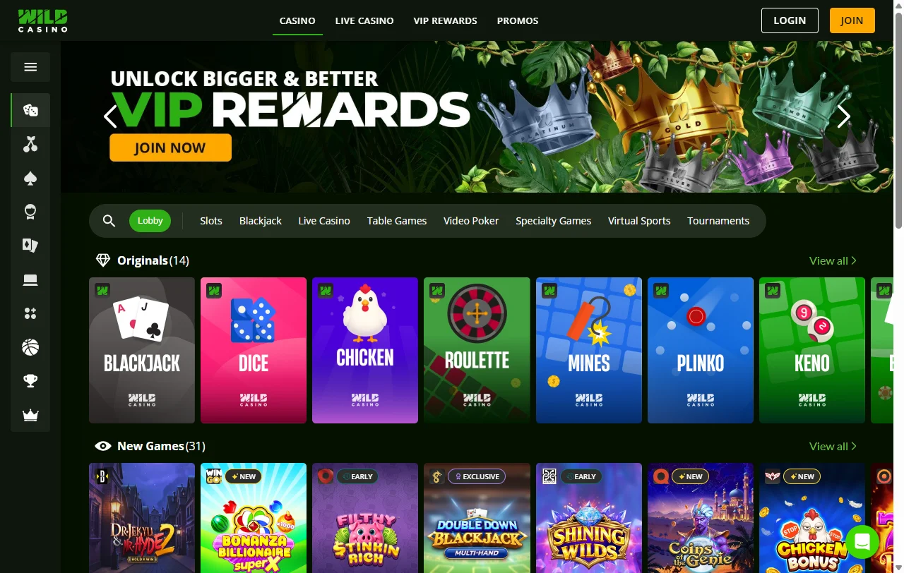 Resumen general de Wild Casino y su oferta para jugadores en Chile